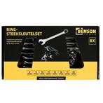 Benson 8-delige ring-steeksleutelset - 8 t/m 19 mm - stev..., Ophalen of Verzenden, Nieuw