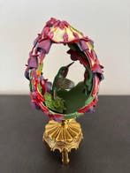 Fabergé ei - With a Swarovski Crystal stone - 24 kt goud -