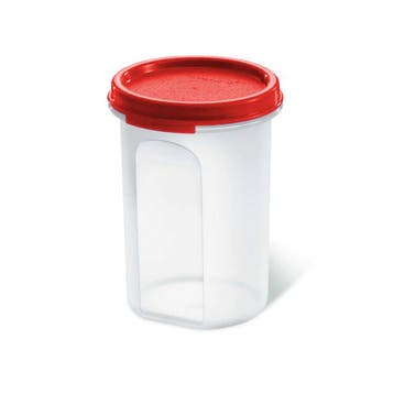 Tupperware RuimteSpaarder Voorraadbus Rond 440 ml Rood, Ophalen of Verzenden, Nieuw
