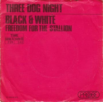 vinyl single 7 inch - Three Dog Night - Black And White, Verzenden, Zo goed als nieuw, 7 inch, Rock en Metal