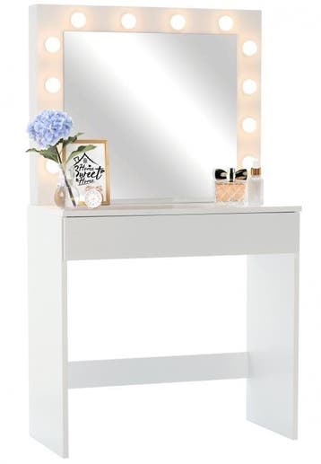 Hollywood Kaptafel MDF | Laatste Stuk!, 100 tot 150 cm, Zo goed als nieuw, Modern, Hout