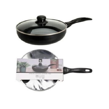 EH Aluminium Koekenpan 24 cm met antiaanbaklaag inclusief..., Verzenden, Nieuw