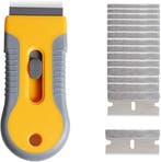 Schraper met 15 stuks Koolstofstaal - Glas Lijm Verwijderen, Hobby en Vrije tijd, Knutselen, Verzenden, Nieuw