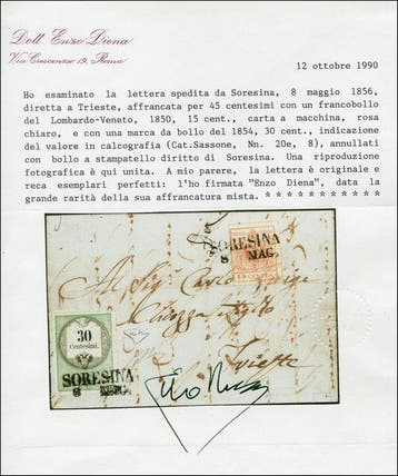 Oostenrijk 1850/1850 - 1850 ANK 3 MP III 15 Centes PLUS, Gestempeld