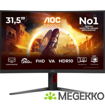 AOC Gaming G4 C32G4Z 31.5  Curved Full HD 260Hz VA Monitor, Verzenden, Nieuw, AOC
