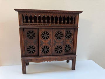 Kast - Hout - FRANS MINIATUUR KASTJE