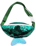 Heuptasje Kinderen Klein Tasje Zeemeermin Groen Blauw Paille, Sieraden, Tassen en Uiterlijk, Ophalen of Verzenden, Nieuw, Overige typen