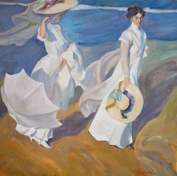 Mr. Loyseau (XX) - Paseo a orillas del mar, tras Sorolla