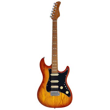 Sire S7S HSS Larry Carlton ST-Style Elektrische Gitaar Amber, Ophalen of Verzenden, Nieuw