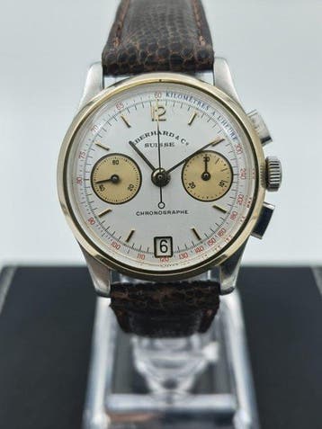 Eberhard & Co. - Contodate Chronograph - Gold/Steel - Heren, Nieuw