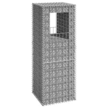 vidaXL Schanskorf paal 50x50x140 cm ijzer, Tuin en Terras, Verzenden, Nieuw