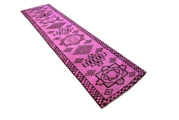 Lange vintage Kurdi - Loper - 330 cm - 82 cm - met