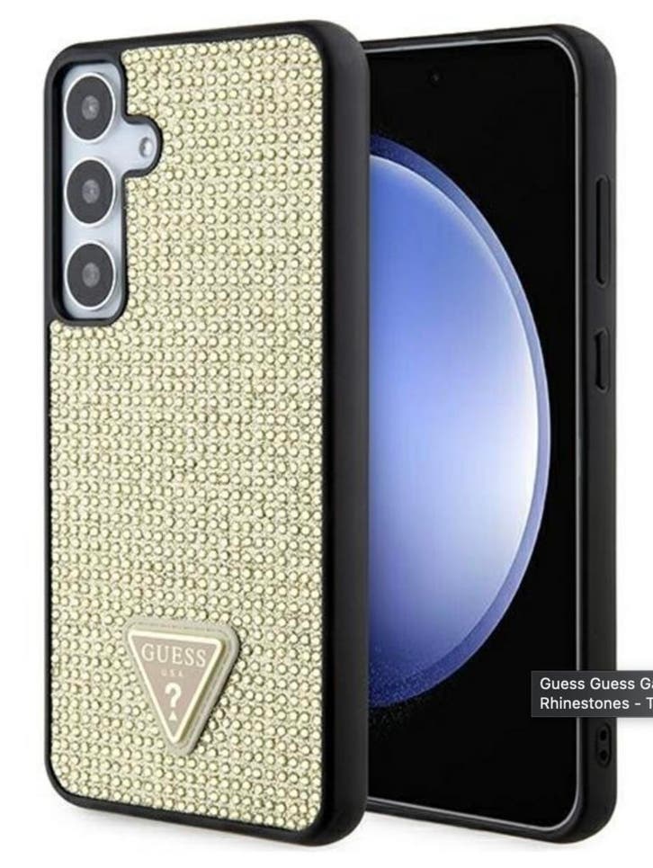 Guess Samsung Galaxy S24 Back Cover Rhinestones Gold, Telecommunicatie, Mobiele telefoons | Hoesjes en Frontjes | Samsung, Frontje of Cover