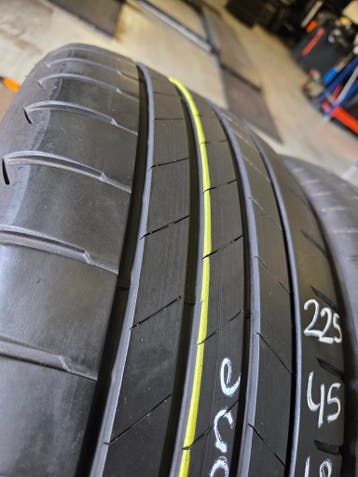 225/45/18 91W BRIDGESTONE ZOMERBANDEN 6,4MM PROFIEL 4X, Ophalen, 18 inch, Gebruikt, Band(en)