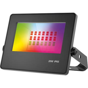 LED Breedstraler RGB met Afstandsbediening - Brinton Zentor, Ophalen of Verzenden, Nieuw, Lamp met armatuur