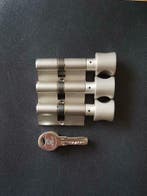 3 Draaiknop cilinders 60 mm met 6 veilige keersleutels skg**, Verzenden, Nieuw, Koper of Messing, Slot