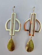 Zonder minimumprijs - Hangoorbellen Zilver - 31.60ct. tw. -