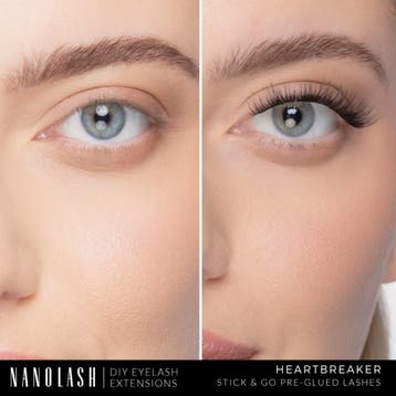 Nanolash Pre-Glued Stick & Go Lashes Heartbreaker, Sieraden, Tassen en Uiterlijk, Uiterlijk | Cosmetica en Make-up, Ophalen of Verzenden