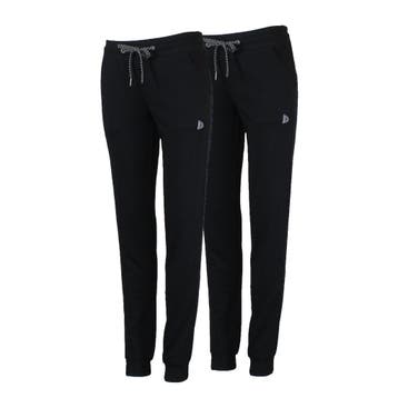 Donnay Donnay Dames - 2-Pack - Joggingbroek Puck - Zwart, Kleding | Dames, Donnay, Verzenden, Nieuw