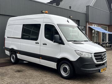 Zakelijke Lease |  Mercedes-Benz Sprinter 314 CDI L2H2, Automaat, Stof, Gebruikt, Wit