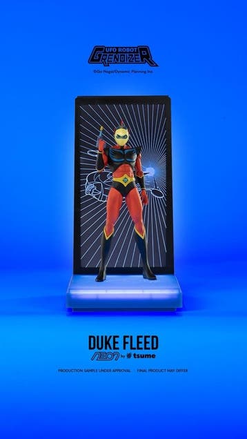 UFO Robot Grendizer LED Neon Statue Duke Fleed 25 cm, Verzamelen, Ophalen of Verzenden, Nieuw