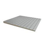 PIR afschot 2-zijdig aluminium 1200x1200x30/40mm, Nieuw, Hardschuim (Pir), Minder dan 5 m², Dakisolatie