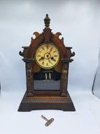 Pendule - Junghans - Antiek Hout, Messing, Glas - 1850-1900