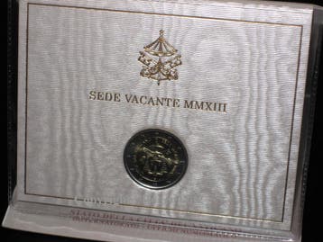 Vatikan 2 Euro 2013 Sede Vacante Sedisvakanz im Originalf..., Verzenden