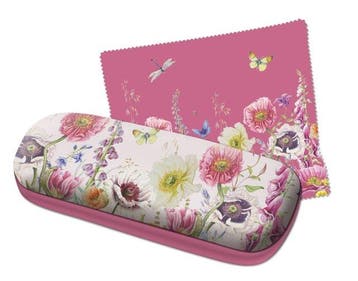 Brillenkoker incl. brillendoekje: Wild Flower Field, Janneke, Ophalen of Verzenden, Nieuw