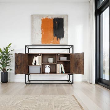 Wandkast Oldham 100x38x80,5cm, Verzenden, Nieuw
