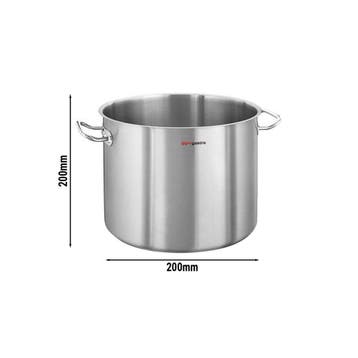 GGM Gastro | Soeppan - Jumbo - Rvs - 18/10 - 6,0 liter - |, Verzenden, Nieuw