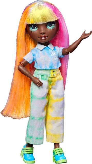 Rainbow High Watercolor &amp; Create Modepop - Groene ogen, Ophalen of Verzenden, Zo goed als nieuw