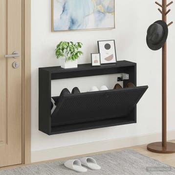 vidaXL Wandgemonteerde Schoenkast EDE 71 x 17 x 43 cm, Verzenden, Nieuw