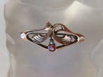 Goud gevuld, Zilver - Broche - Art Nouveau