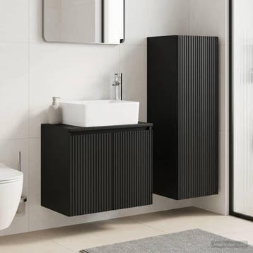 vidaXL Badkamermeubelset 2 st Zwart 33 x 34,5 x 100 cm, Verzenden, Nieuw
