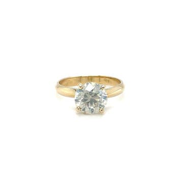 Ring - 14 karaat Geel goud - 3.00ct. tw. Diamant, Nieuw