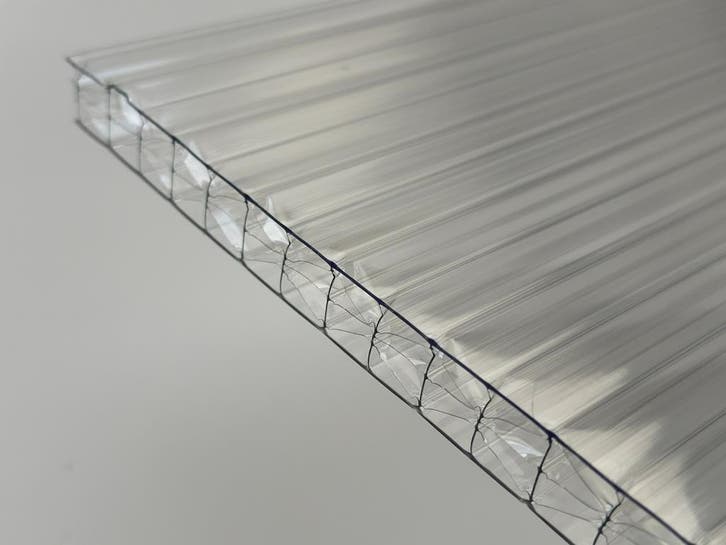 Polycarbonaat kanaalplaat 16 mm X-structuur 120x700 cm BxL, Doe-het-zelf en Verbouw, Glas en Ramen, Verzenden