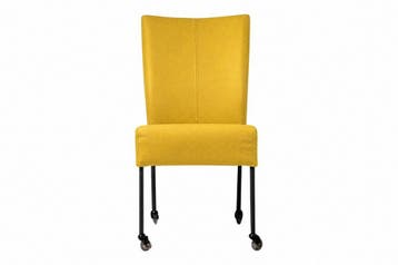 Eetkamerstoel Wiske - eetkamerstoelen - Geel, Nieuw, Stof