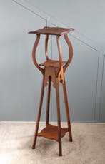 Plantentafel - Antieke Plantenstandaard (110 cm) - Eikenhout