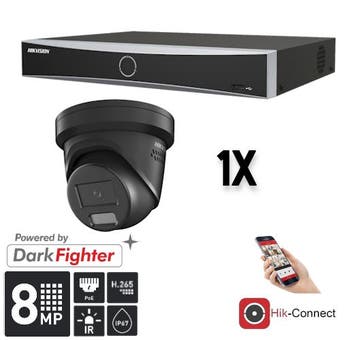 Hikvision Set 1x Turret 8MP + Recorder &, Ophalen of Verzenden, Nieuw