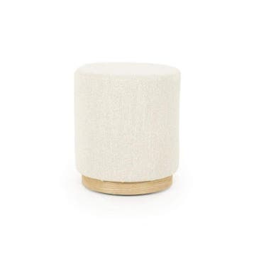 Poef Avah Small - Beige Mantz - 96299 - hockers, Nieuw, Stof