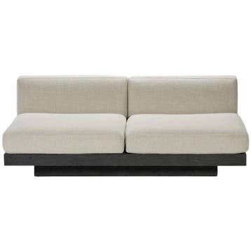 Serax 2-zitsbank Rudolph Indoor Bone Black - Nieuw in, 100 tot 125 cm, Klassiek, 150 tot 200 cm, Ophalen of Verzenden