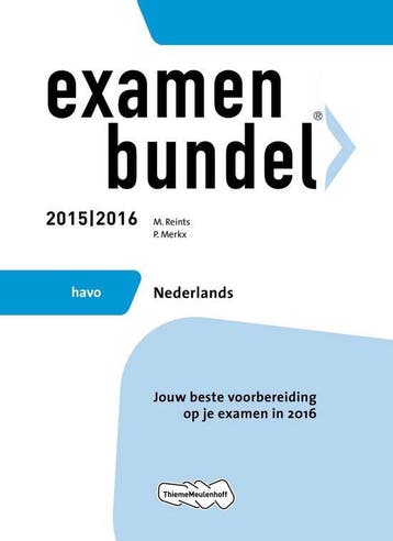9789006636338 Examenbundel havo Nederlands 2015/2016, Boeken, Schoolboeken, Verzenden, Zo goed als nieuw, M. Reints