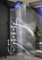 Douchepaneel Regendouche SaniSupreme® Sicilie mat zwart, Verzenden, Nieuw, Zwart, Overige typen