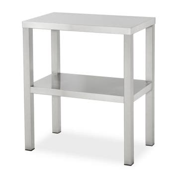 HCB Basic-line Dubbele etagère brug - 60 x 35 x 70 cm - RVS, Verzenden, Nieuw in verpakking