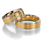 Trouwringen in 8*/14/18 karaat bicolour goud per paar vanaf, Sieraden, Tassen en Uiterlijk, Verzenden, Nieuw