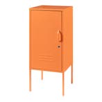 Nachtkastje Hausjärvi 82x35x35 cm staal oranje [en.casa], Verzenden, Nieuw