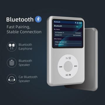 INNIOASIS Y1 MP3 Speler met Bluetooth, 64GB - Draagbare Muzi, Verzenden, Nieuw