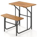 LIVSK Picknicktafel - Acaciahouten Blad - Metalen Poten - Zi, Verzenden, Nieuw