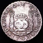Spanje. Felipe V. 8 Reales 1743 Mexico City MF